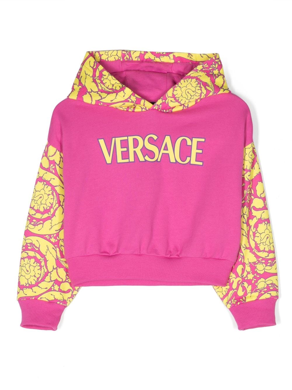 Versace Kids Hoodie mit Logo-Print - Rosa von Versace Kids