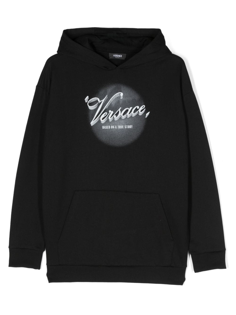 Versace Kids Hoodie mit Logo-Print - Schwarz von Versace Kids