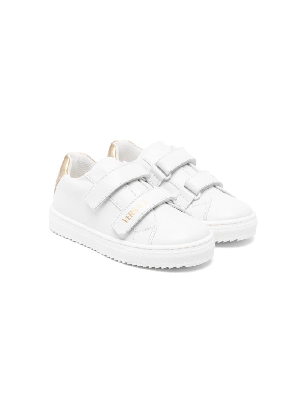 Versace Kids Sneakers mit Logo-Print - Weiß von Versace Kids