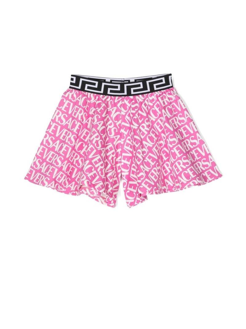 Versace Kids Shorts mit Logo-Print - Rosa von Versace Kids