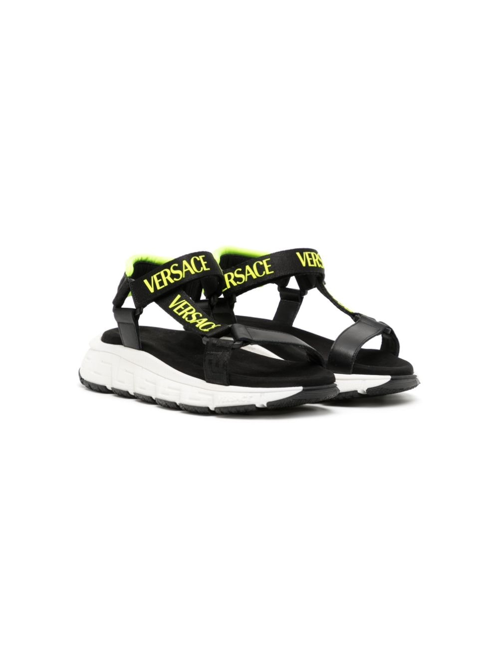 Versace Kids Sandalen mit Klettverschluss - Schwarz von Versace Kids