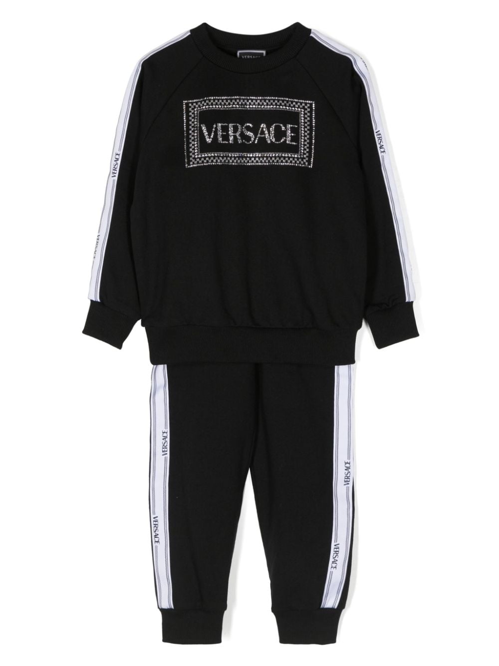 Versace Kids logo-print tracksuit set - Schwarz von Versace Kids