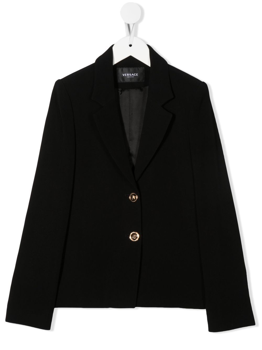 Versace Kids Blazer mit fallendem Revers - Schwarz von Versace Kids