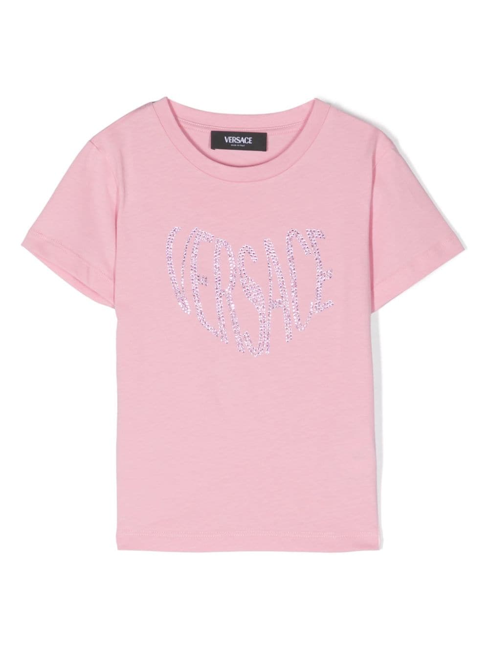 Versace Kids T-Shirt mit Strass - Rosa von Versace Kids