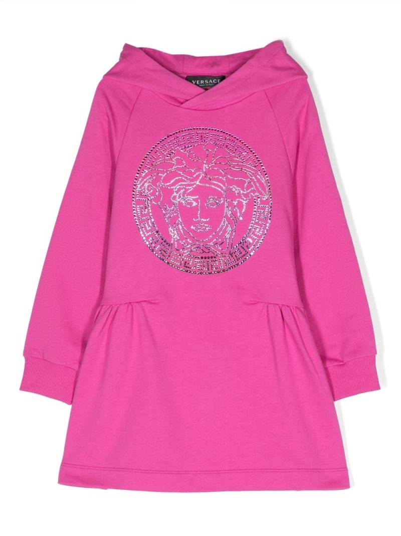 Versace Kids Sweatshirtkleid mit Medusa - Rosa von Versace Kids