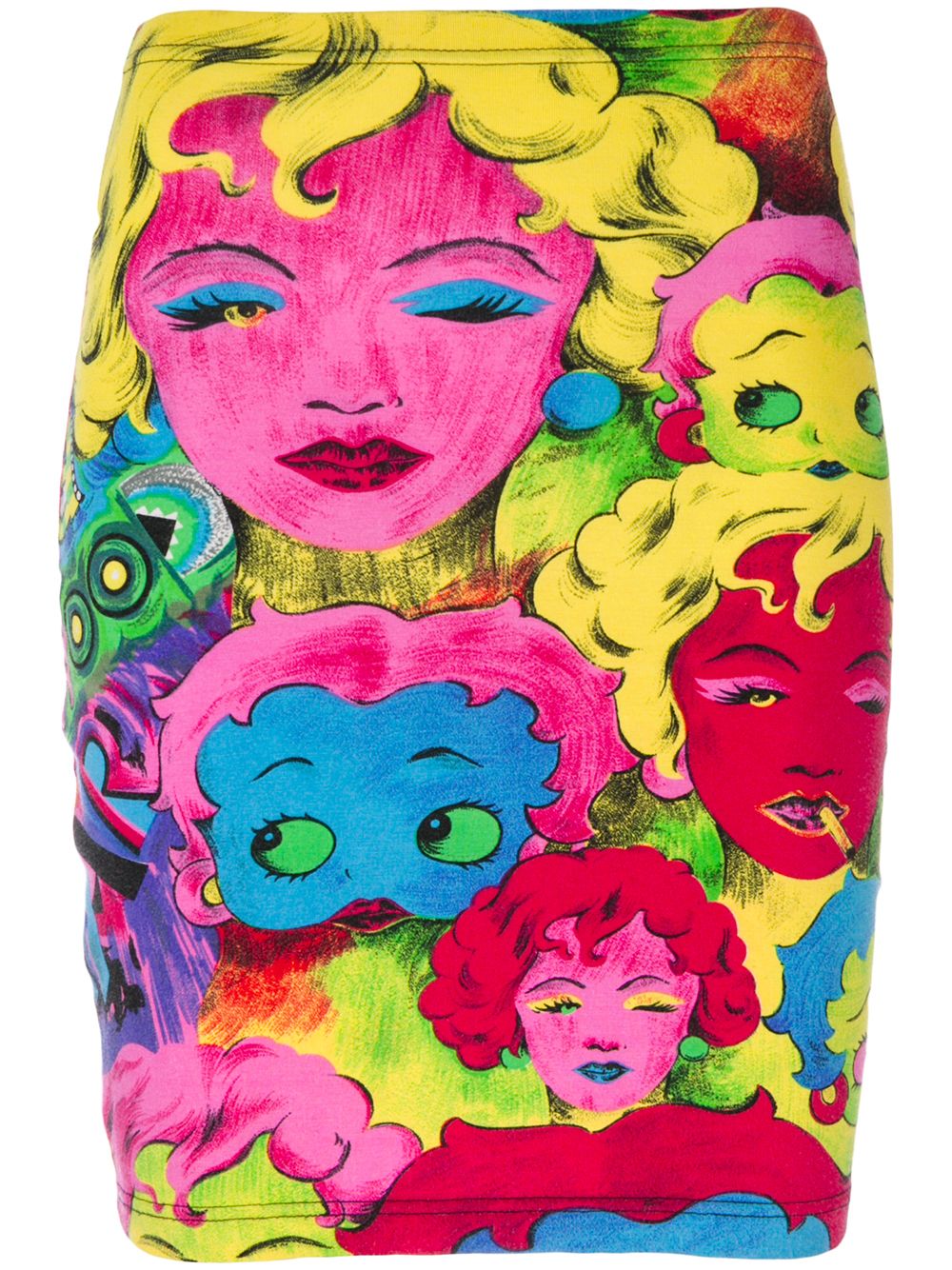 Versace Pre-Owned 'Betty Boop' Rock mit Gesicht-Print - Mehrfarbig von Versace Pre-Owned