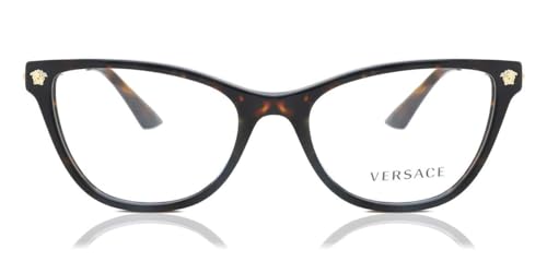 Brille Versace VE 3309 108 Havanna, 54/18/140 von Versace