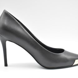 Luxuriöse Schwarz-goldene Versace Lederschnürschuhe von Versace