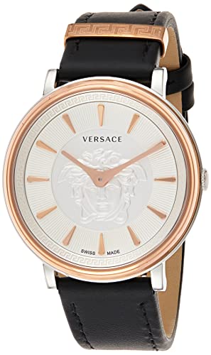 VERSACE Damenarmbanduhr V Circle Damenuhr Leder Armband 38MM VE81029 19 von Versace