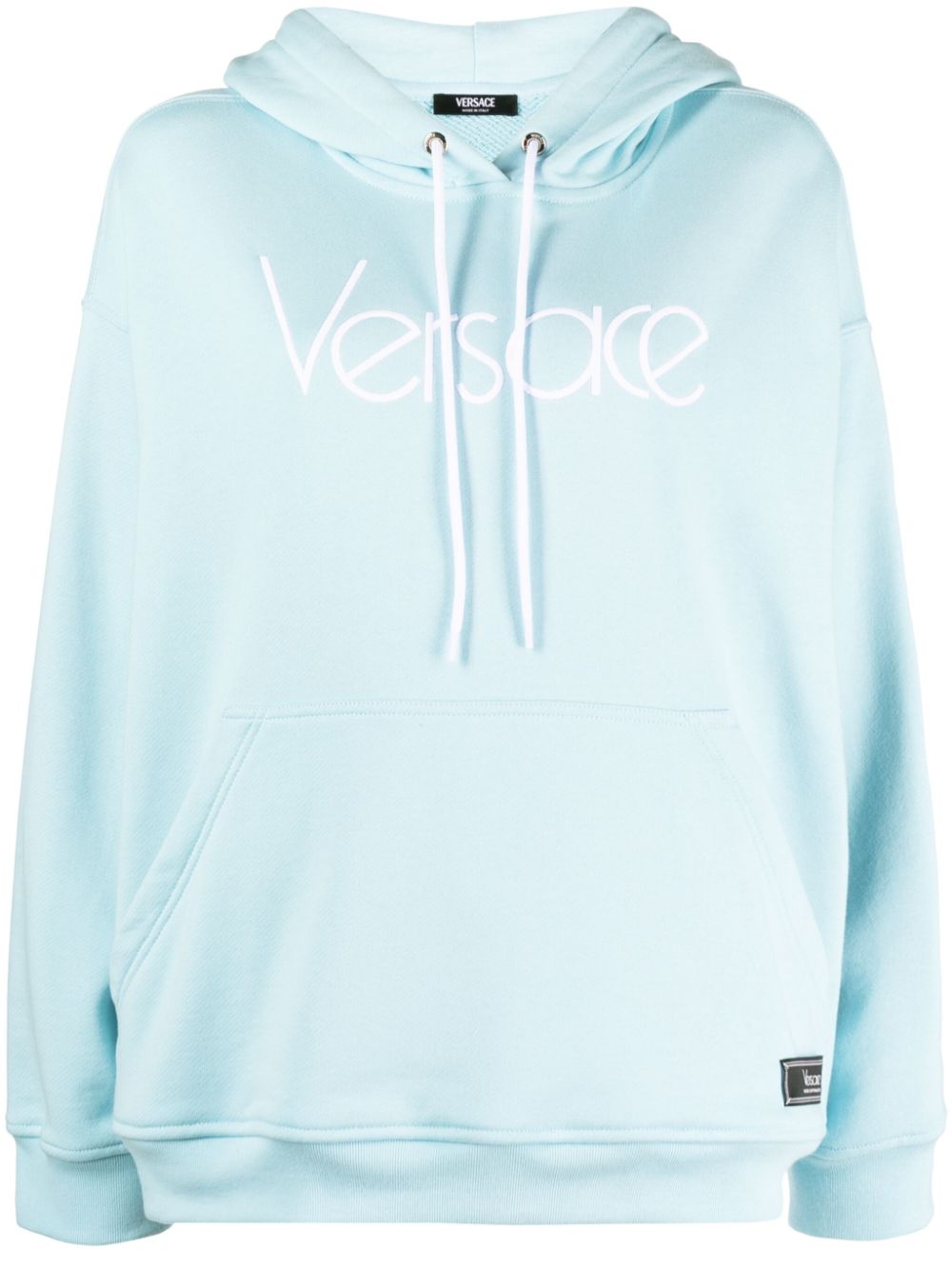 Versace 1978 Re-Edition Hoodie mit Logo-Stickerei - Blau von Versace