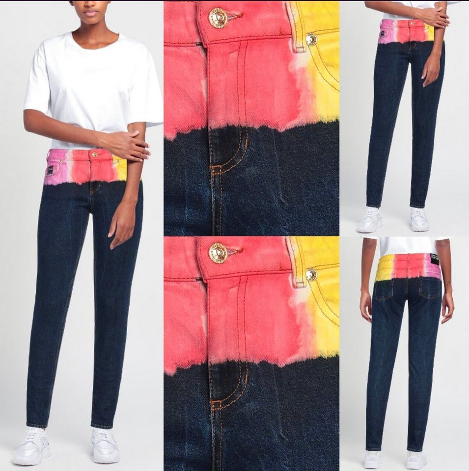 Versace 5-Pocket-Jeans VERSACE JEANS COUTURE TIE-DYE Slim Jeans Batic Denim Pants Trousers Ho von Versace