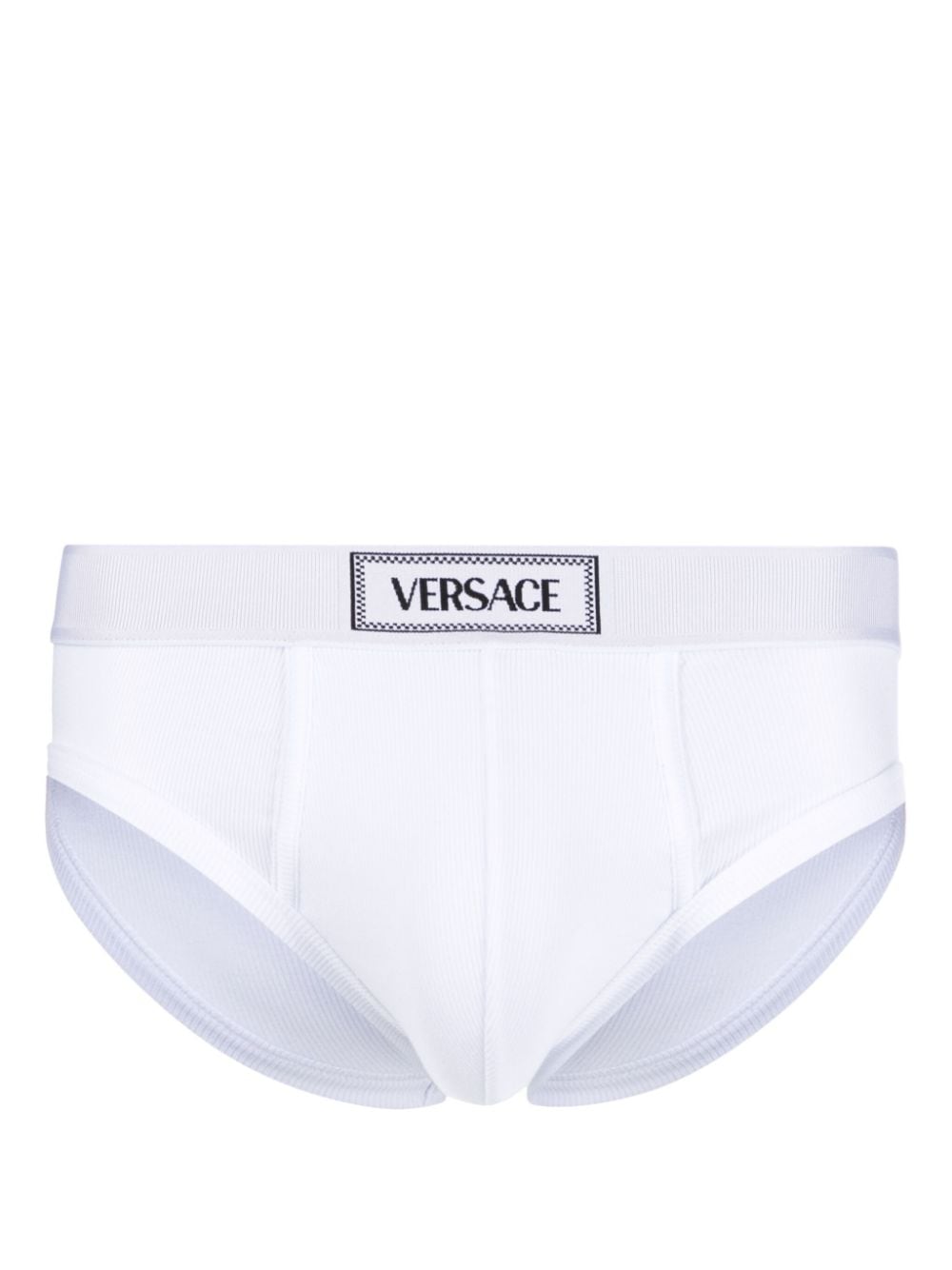 Versace 90s Versace Slip mit Logo-Bund - Weiß von Versace