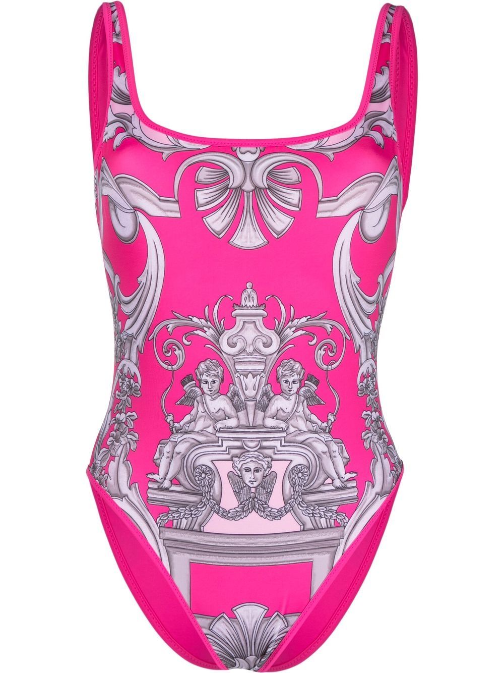 Versace Badeanzug mit grafischem Print - Rosa von Versace
