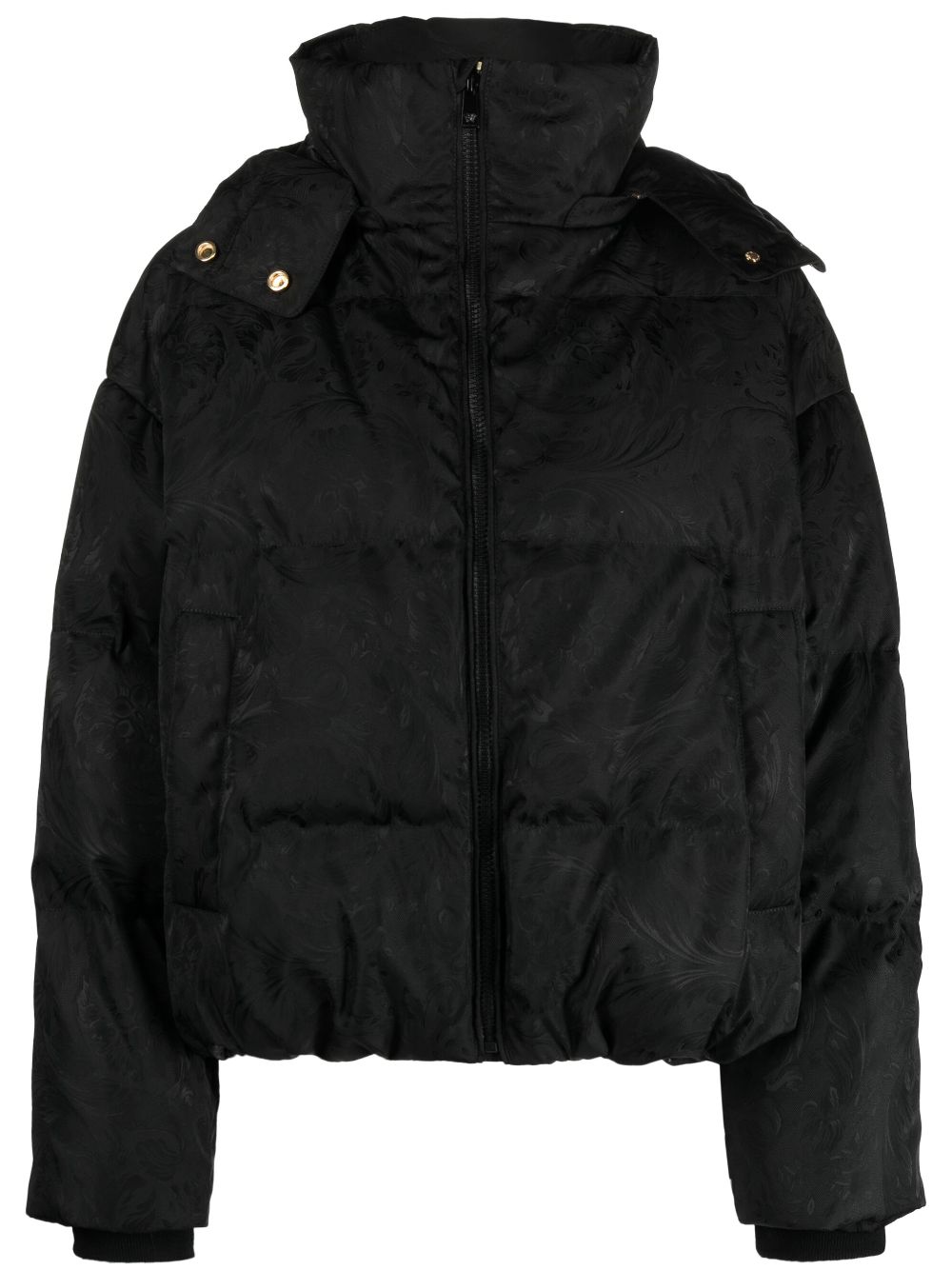 Versace Barocco Silhouette Daunenjacke - Schwarz von Versace