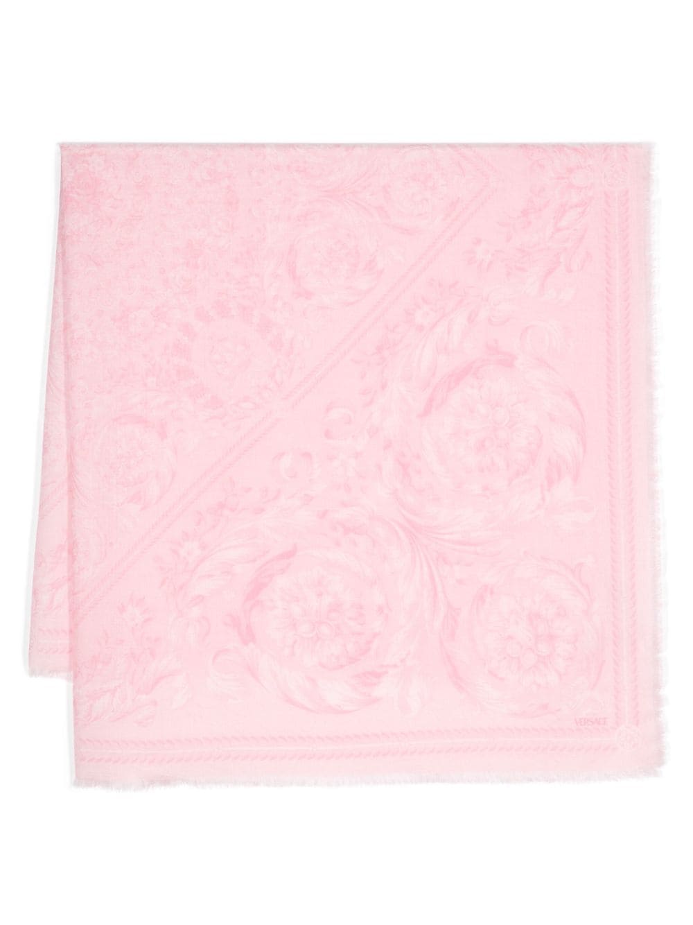 Versace Schal mit Barocco-Print - Rosa von Versace