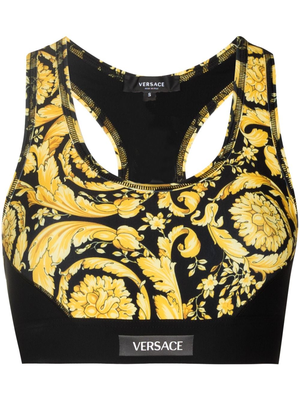 Versace Sport-BH mit Print - Schwarz von Versace