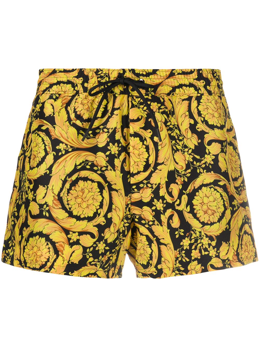 Versace Badeshorts mit "Barocco"-Print - Schwarz von Versace