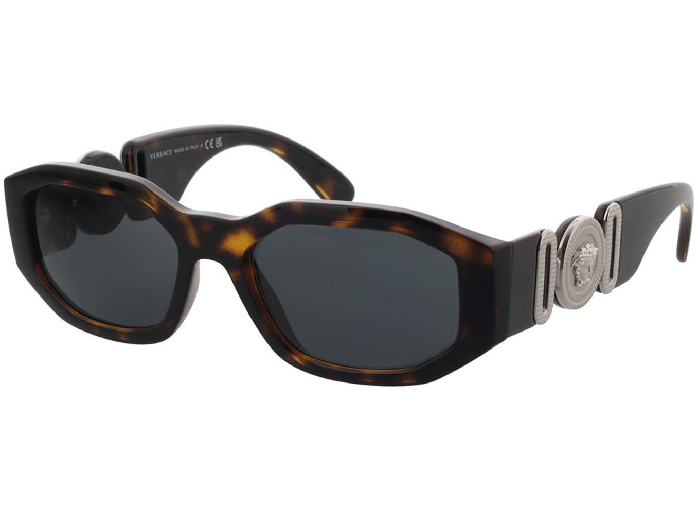 Versace Biggie VE4361 542387 53-18 Sonnenbrille mit Sehstärke erhältlich, Herren, Vollrand, Rechteckig von Versace