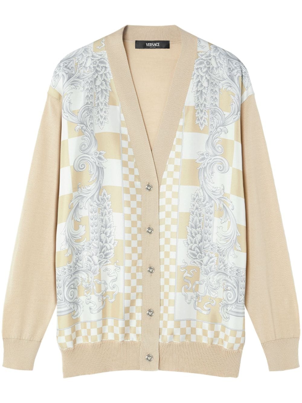 Versace Cardigan mit V-Ausschnitt - Nude von Versace