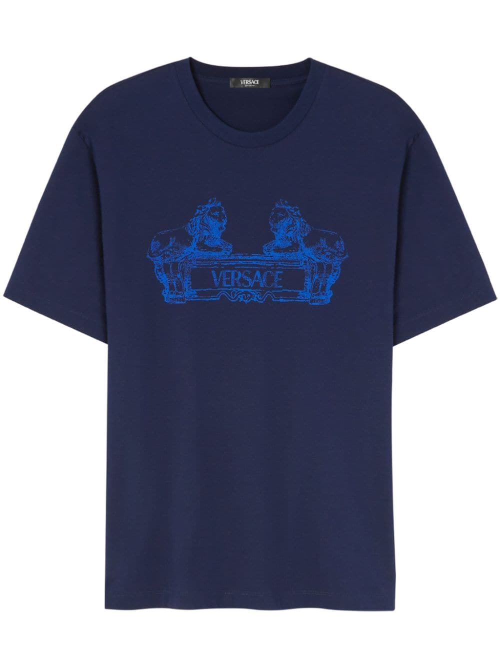 Versace Cartouche T-Shirt - Blau von Versace