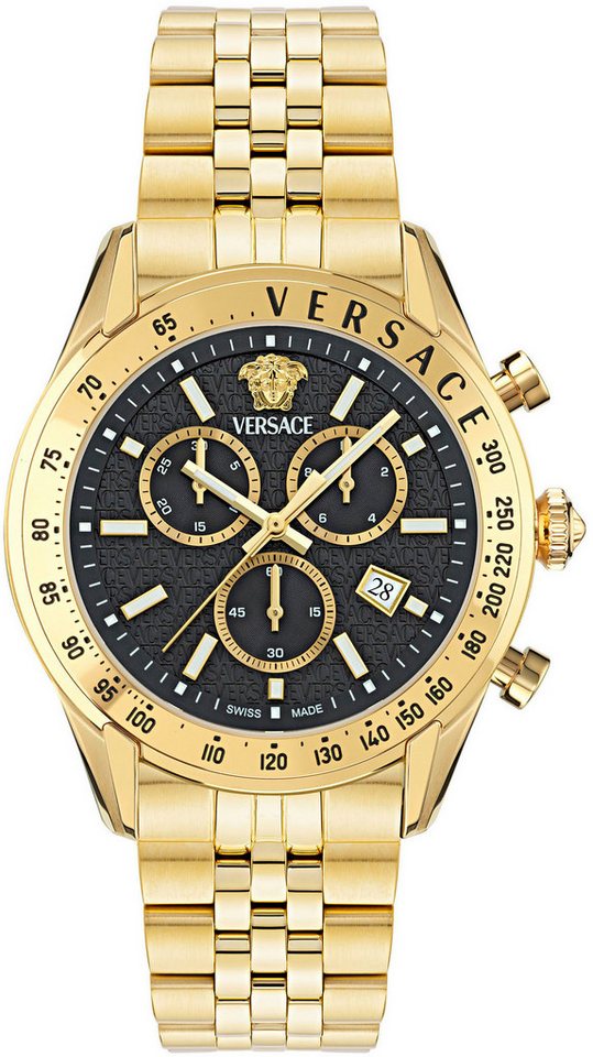 Versace Chronograph CHRONO MASTER VE8R00624, Quarzuhr, Armbanduhr, Herrenuhr, Datum, Stoppfunktion, Swiss Made von Versace