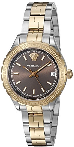 Versace Damen Analog Quarz Uhr mit Edelstahl Armband V12040015 von Versace