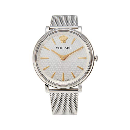 Versace Damen Analog Quarz Uhr mit Edelstahl Armband VE81005 19 von Versace