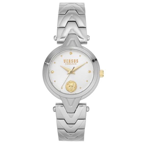 Versace Damen Analog Quarz Uhr mit Edelstahl Armband VSPVN0620 von Versace
