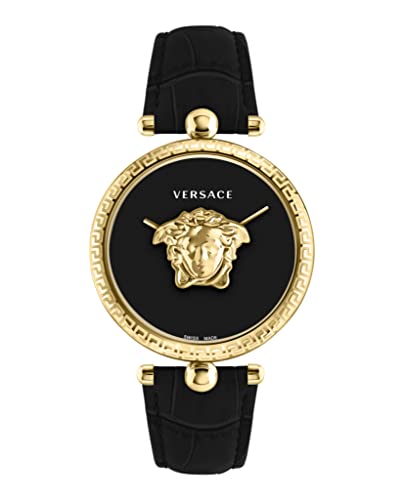Versace Damen-Armbanduhr, Palazzo Empire, goldfarben, 39 mm, Schwarz, Palazzo Empire von Versace