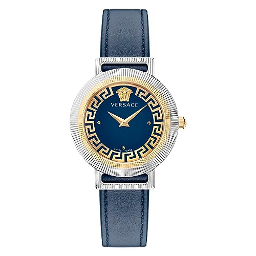 Versace Damen Armbanduhr 36 mm Armband Leder GRECA CHIC von Versace