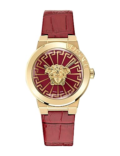 Versace Damen Armbanduhr 38 mm Armband Leder Medusa Infinite von Versace