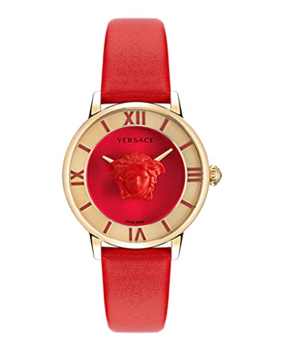 Versace Damen Armbanduhr La Medusa Rot von Versace