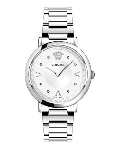 Versace Damen Armbanduhr POP CHI.36 MM D/WHT B/SS SS V286 VEVD004 19 von Versace