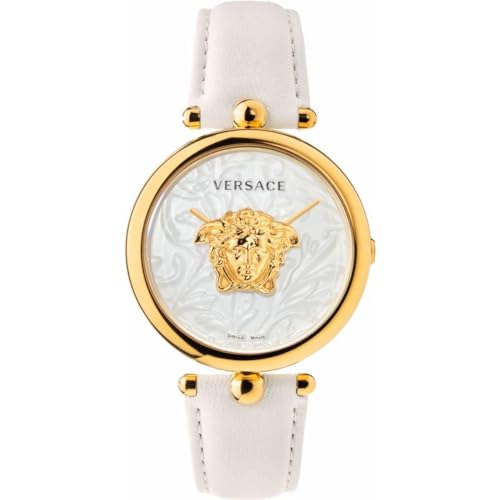 Versace Damen Armbanduhr Palazzo Empire 39 mm Medusa auf dem Zifferblatt Armband Leder VECO01320 von Versace
