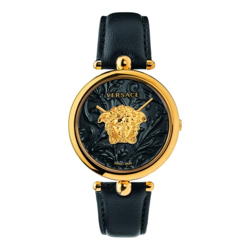 Versace Damen Armbanduhr Palazzo Empire 39 mm Medusa auf dem Zifferblatt Armband Leder VECO01420 von Versace