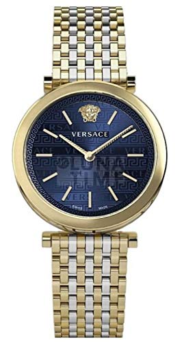 Versace Damen Armbanduhr V-Twist 36 2H D/BLU B/BI SSIP1 V263 VELS013 19 von Versace