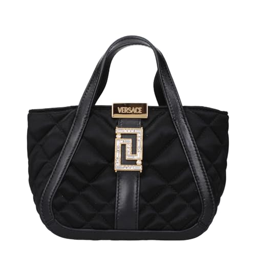 Versace Damen Bejeweled Greca Goddess Satin Handtasche Tasche von Versace