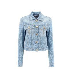 Versace Damen Blaue Jeansjacke von Versace