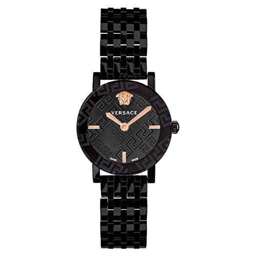 Versace Damen Uhr Armbanduhr Edelstahl Greca Glass VEU300721 von Versace