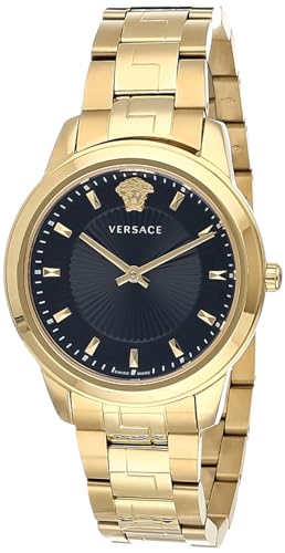 Versace Damen Uhr Armbanduhr Edelstahl Greca VEPX01321 von Versace