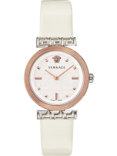 Versace Damen Uhr Armbanduhr Leder Meander VELW00120 von Versace