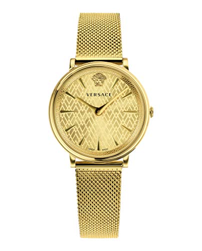 Versace Damen Uhr Armbanduhr V-Circle VBP060017 Edelstahl von Versace