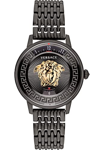 Versace Damen-Uhren Analog Quarz One Size Schwarz 32020334 von Versace