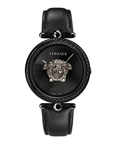 Versace Damen analog Quarz Uhr mit Leder Armband VCO050017 von Versace