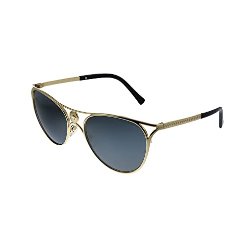 Versace Damensonnenbrille VE2237 100287 Farbe Goldgrau Glasgröße 57 mm von Versace