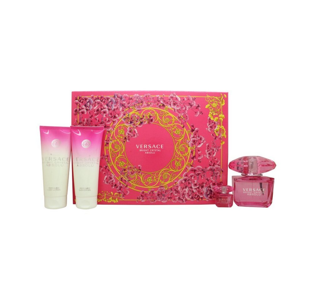 Versace Duft-Set Bright Crystal Absolu Edp 90ml Edp Mini 5ml Sg 100ml Bl 100ml woman von Versace