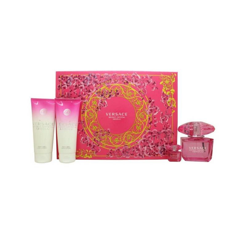 Versace Duft-Set Bright Crystal Absolu Edp 90ml Edp Mini 5ml Sg 100ml Bl 100ml woman von Versace