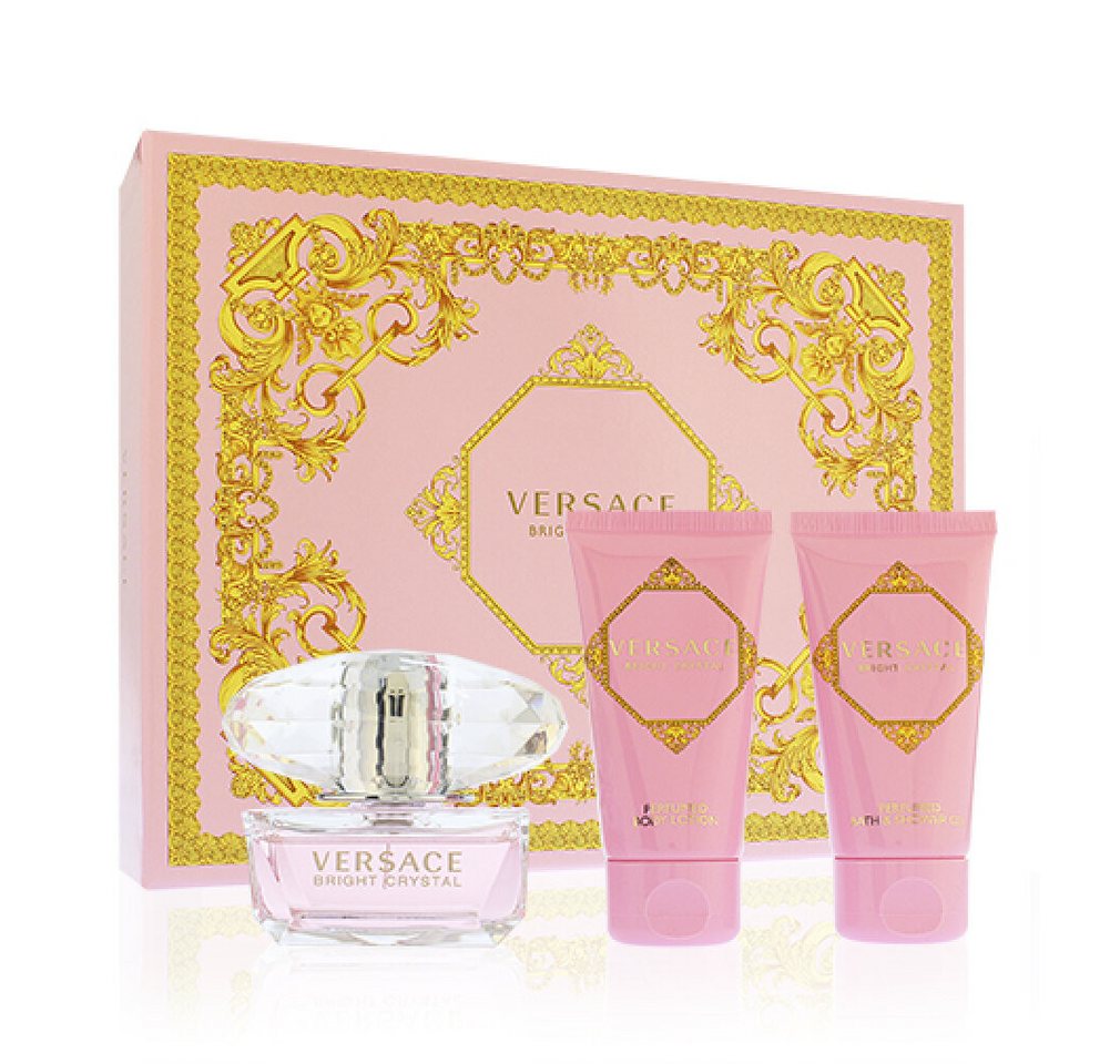 Versace Duft-Set Bright Crystal EDT 50 ml + SG 50 ml + BL 50 ml (Frau) von Versace
