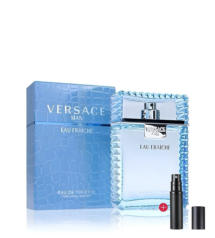 Versace Duft-Set Eau de Parfüm Versace Dylan Blue Man Eros Miniaturen Pour Homme Herren, 1-tlg., Eros Flame Eau de Parfum, Man Eau Fraîche, Versace Eros von Versace