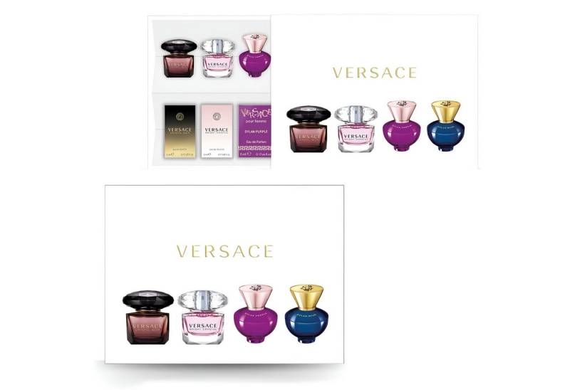 Versace Duft-Set Eau de Parfum Versace Miniaturen für Damen - Dylan Blue, Turquoise, 5-tlg., x 5 ml Miniaturen, Luxusdüfte, Damenparfum von Versace